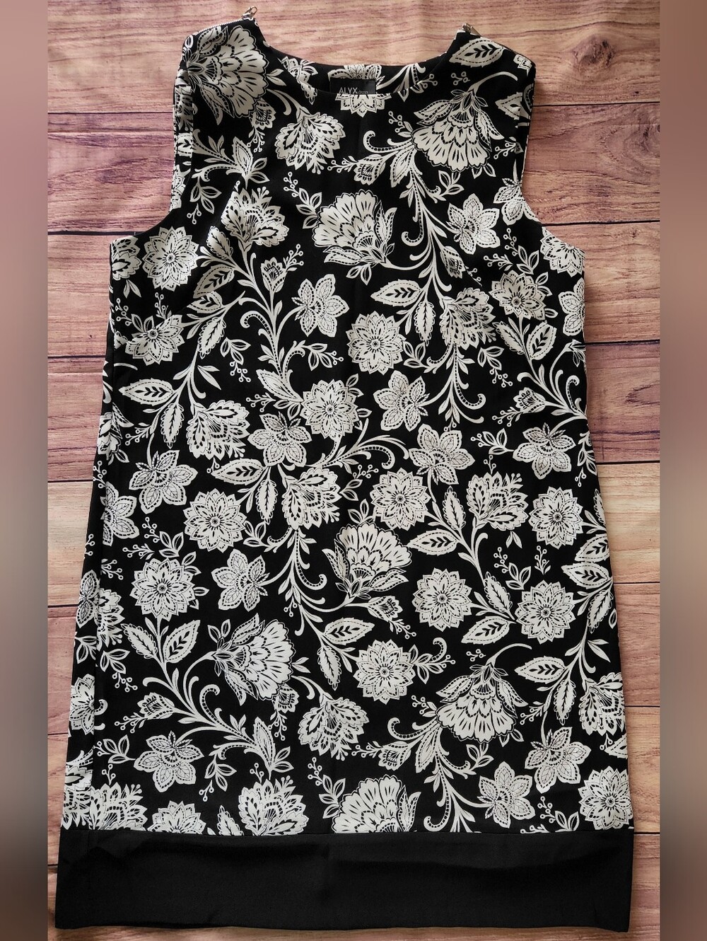 ALYX Dress Floral Black And White Size 16 Wedding Guest